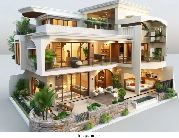 Modern Villa with Stylish Design