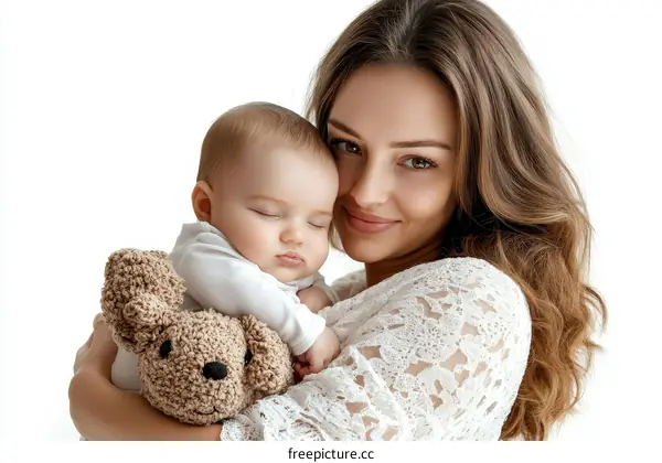 Mother and Baby Bonding Moment