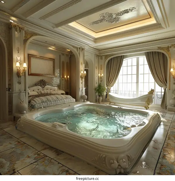 Luxury Master Bedroom Jacuzzi Suite Interior Design