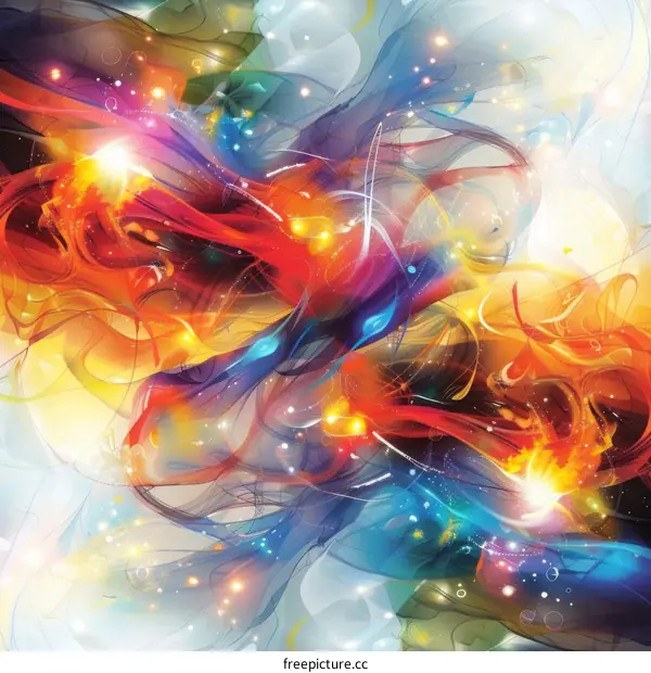 Colorful abstract painting