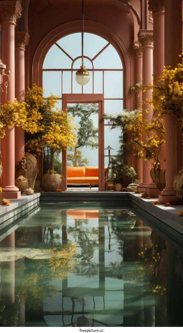 liminal space swimming pool