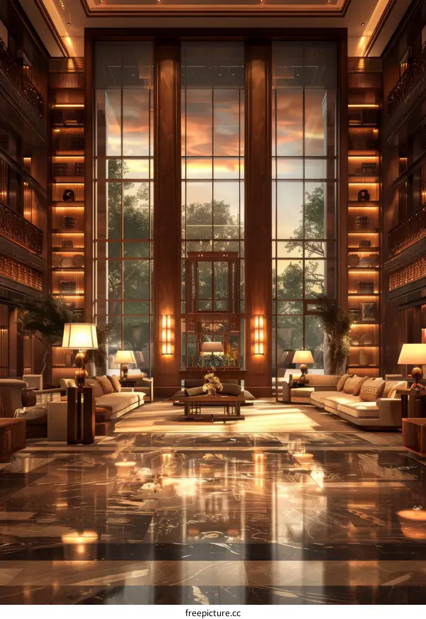 Grand Lobby with Panoramic Views