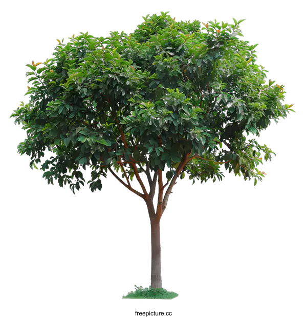 [Transparent Background PNG]Green Tree Isolated On White Background