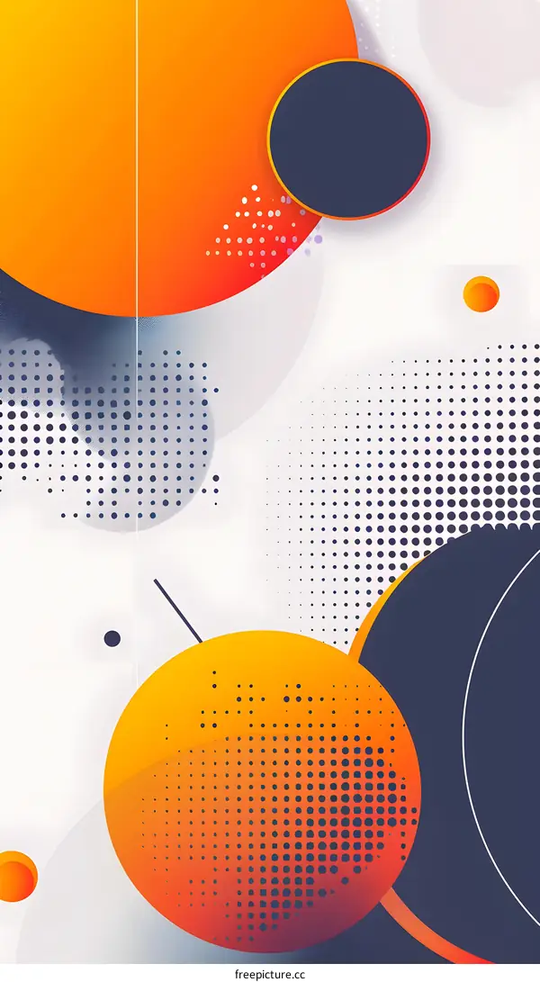 Abstract Background With Circles And Dots