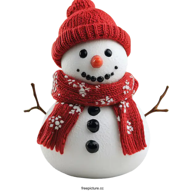 [Transparent Background PNG]Cute Snowman Decoration for Winter Holidays