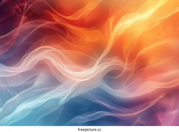 Colorful Digital Brushstrokes and Fluid Gradients