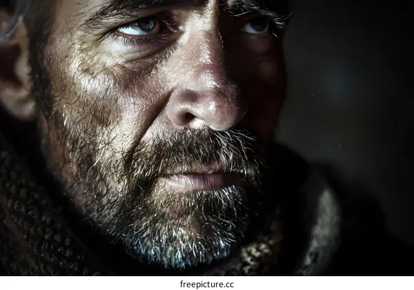 Portrait of a man with a beard