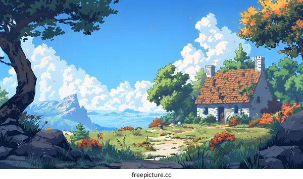 cottage in the mountains