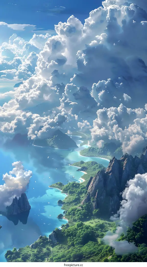 The Spectacular Island and Ocean