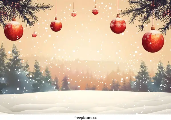 Christmas Snow Scene