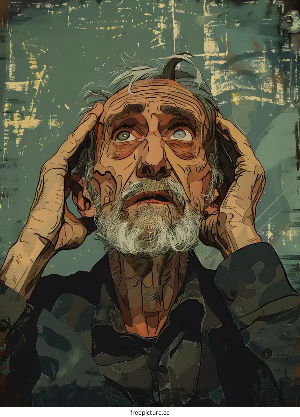 Portrait of an old man