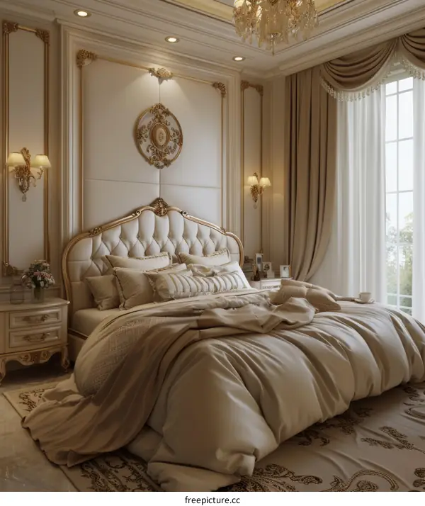 Luxury Bedroom Interior Design Illustration