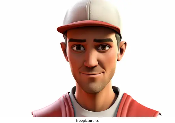 Young man wearing a baseball cap