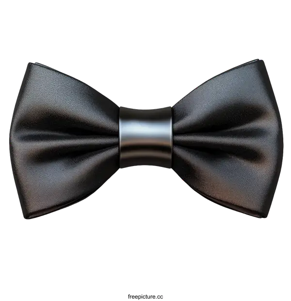 [Transparent Background PNG]Elegant Black Bow Tie Illustration