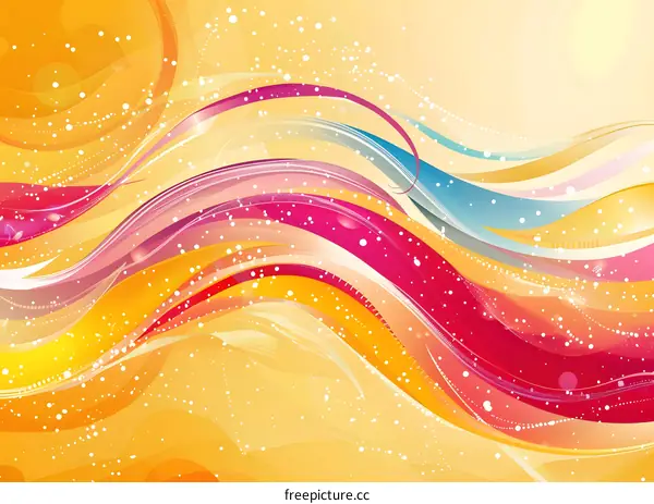 Colorful abstract wave background