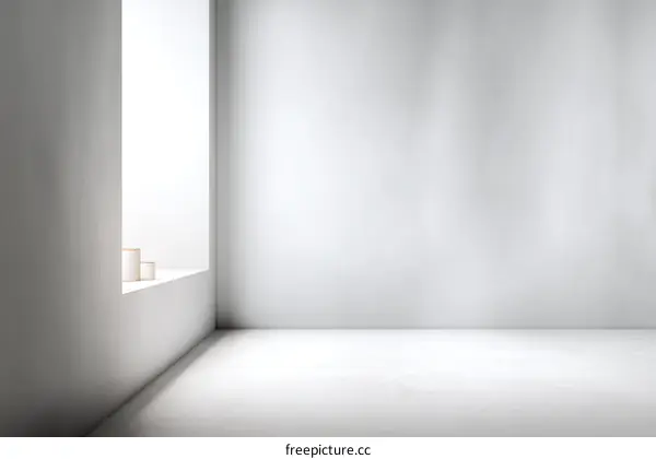 Empty Modern Minimalist Interior Design