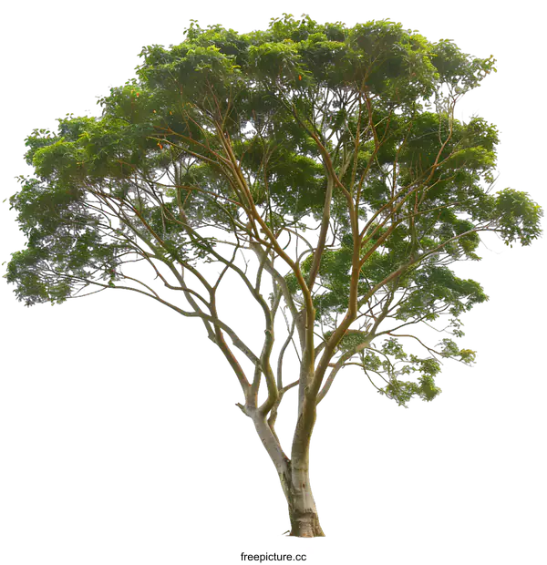 [Transparent Background PNG]Green Tree Isolated on White Background