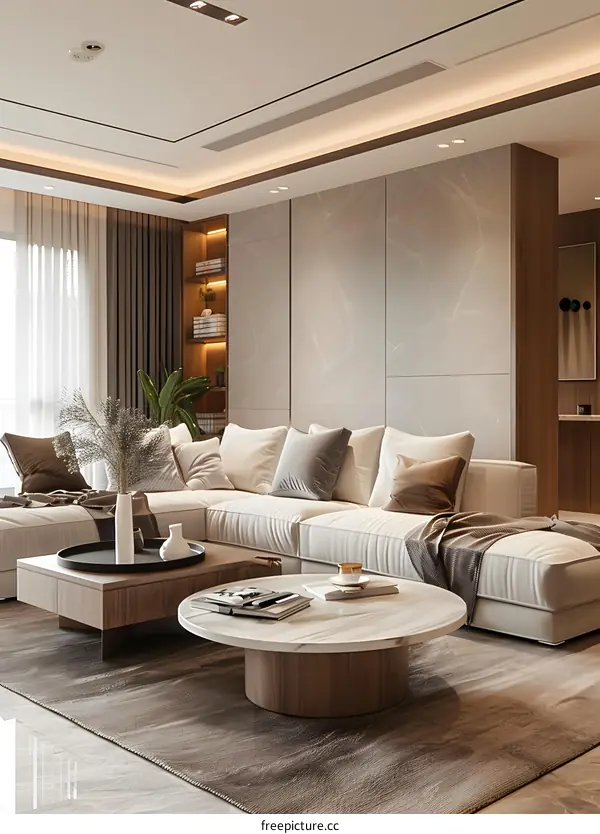 Modern minimalist living room