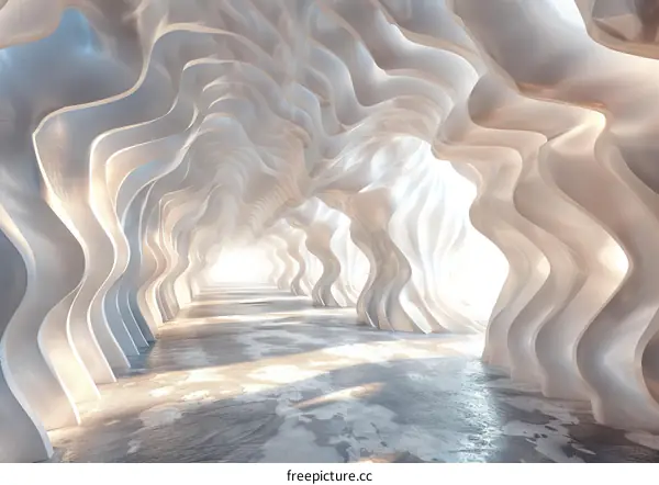 Abstract Modern Architecture Corridor