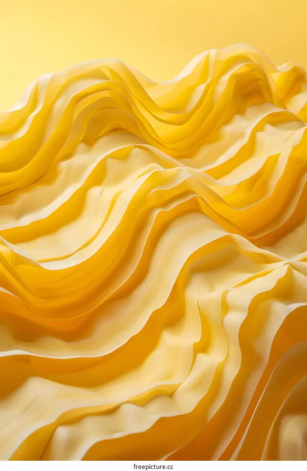 Yellow Fabric Abstract Background