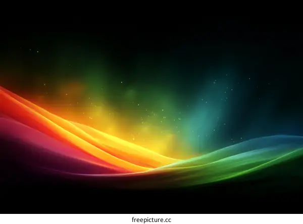 Abstract Colorful Wave Background Design