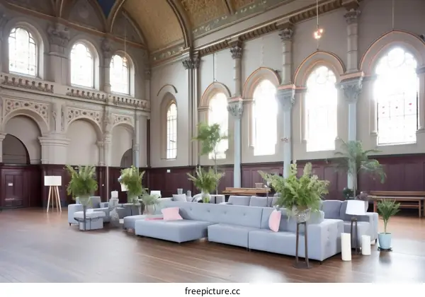 Lavish Church Nave Renovated as Modern Event Space
