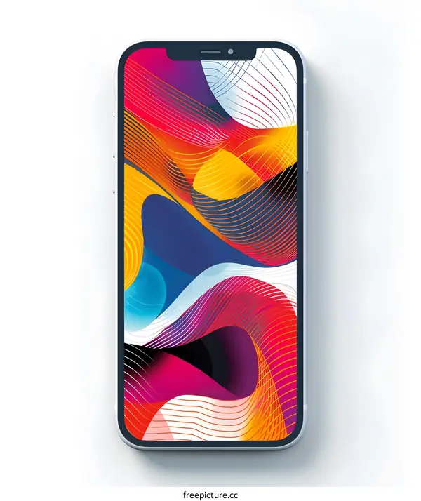 Colorful Abstract Phone Wallpaper Design