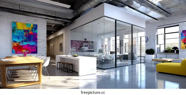 Modern Industrial Office Space Design