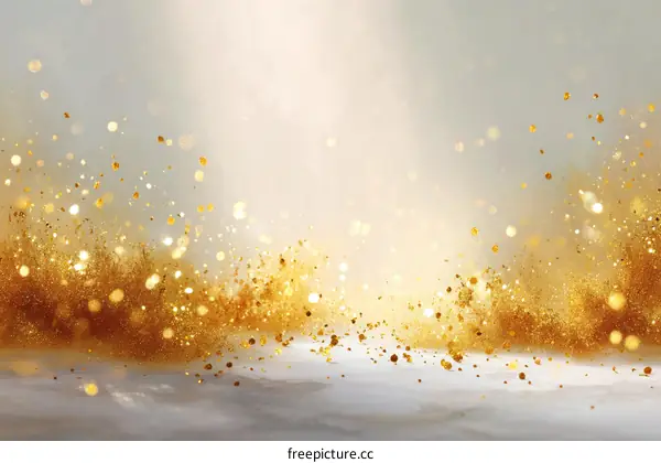Golden Glitter Background for Celebration