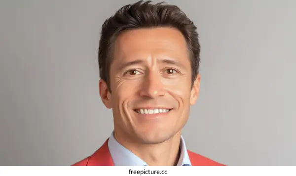 Close-up Portrait of a Smiling Man