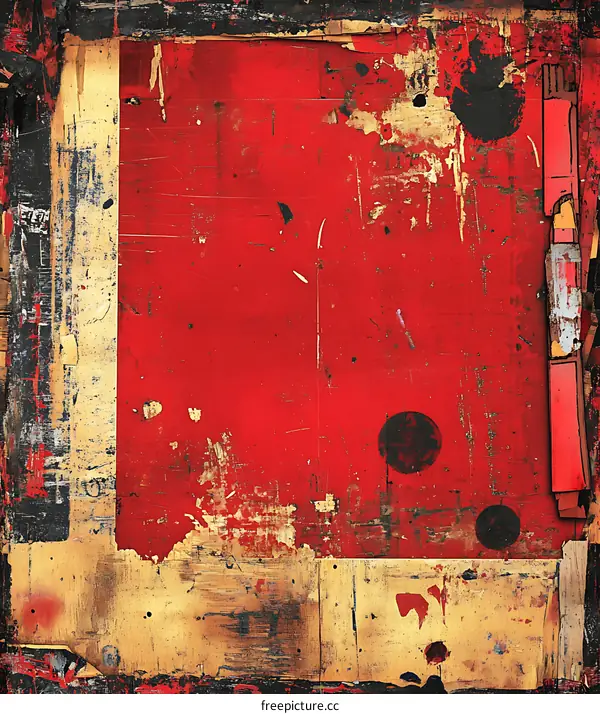 Abstract Red and Gold Background Texture