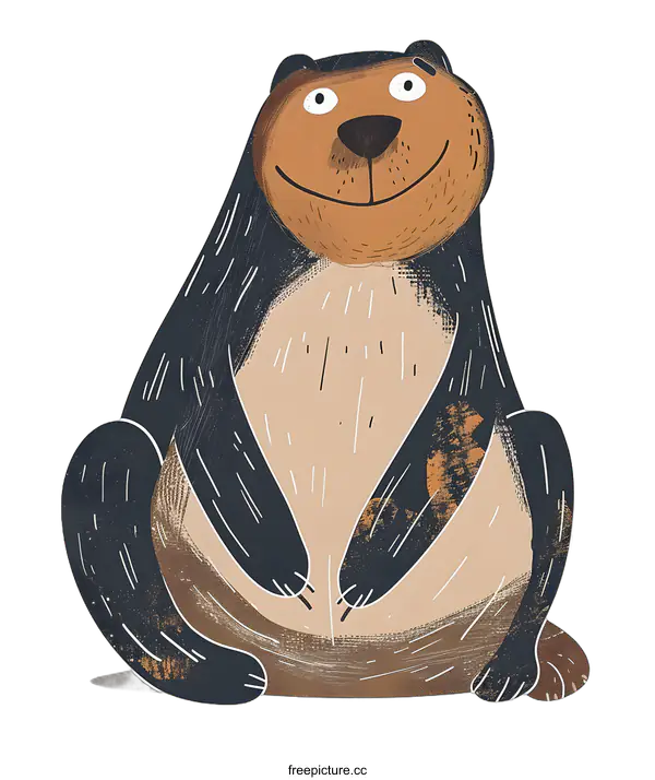 [Transparent Background PNG]Cute Cartoon Bear Illustration