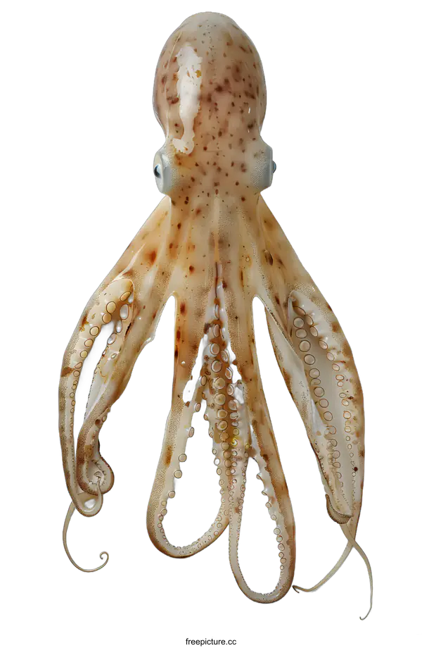 [Transparent Background PNG]Octopus on White Background