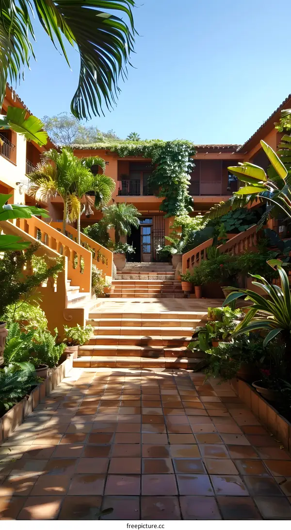 Entrance to Tropical Home