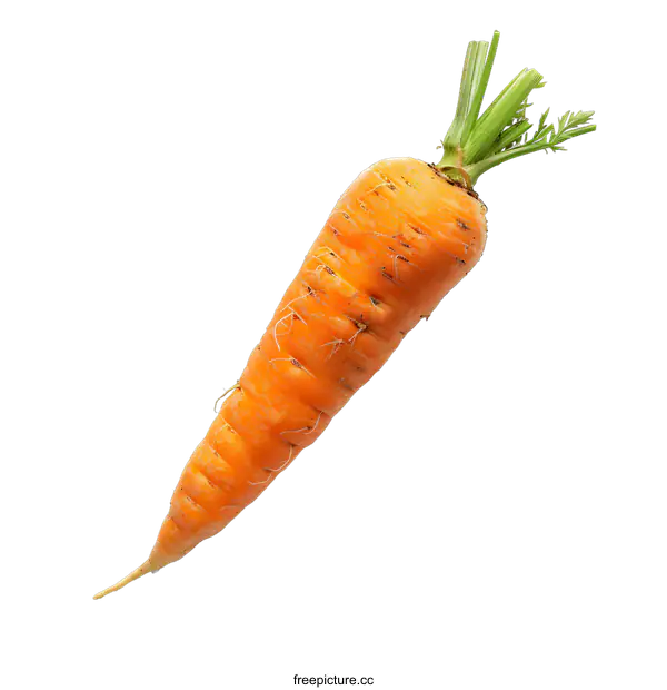 [Transparent Background PNG]Single carrot on white background