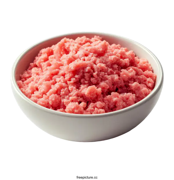 [Transparent Background PNG]Pink Food in a Bowl