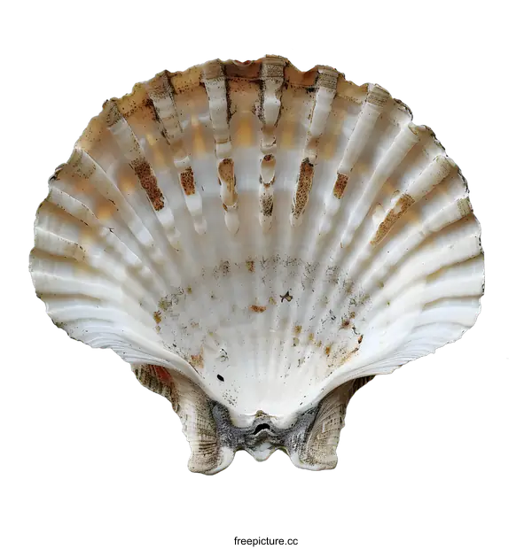 [Transparent Background PNG]A beautiful seashell with a unique pattern.