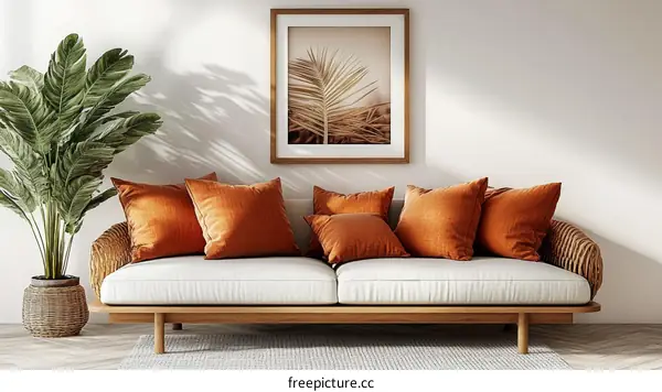 Modern Boho Living Room Interior Design