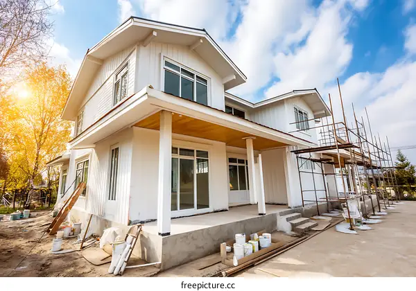 Under Construction White House Exterior