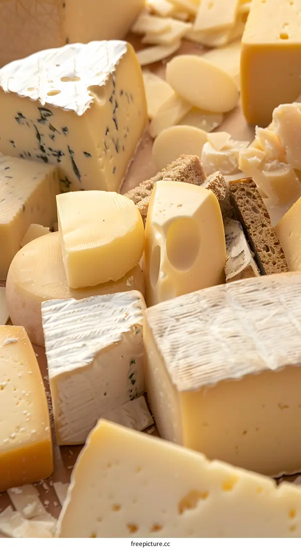Assortment of Different Types of Cheese