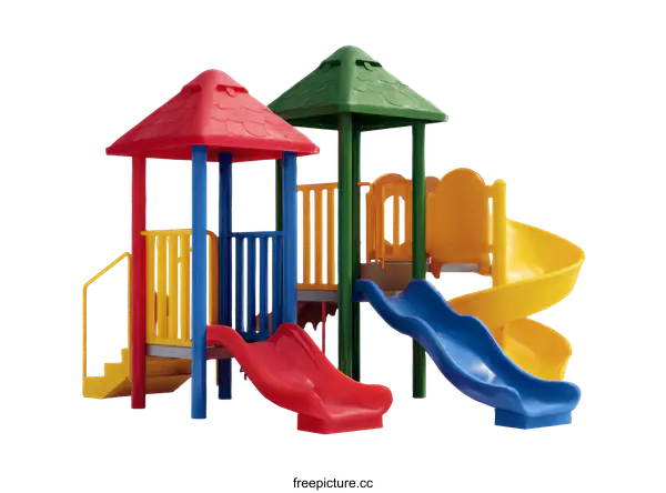 [Transparent Background PNG]Colorful Plastic Playground Set for Children
