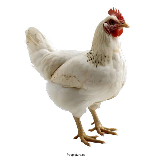 [Transparent Background PNG]White Chicken on White Background