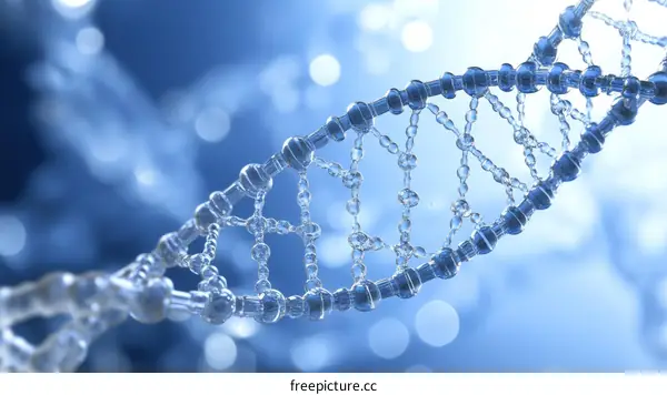 Beautiful DNA Illustration Design