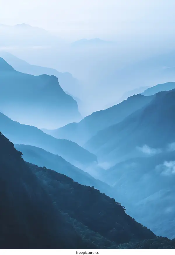 Mountain Landscape with Mist