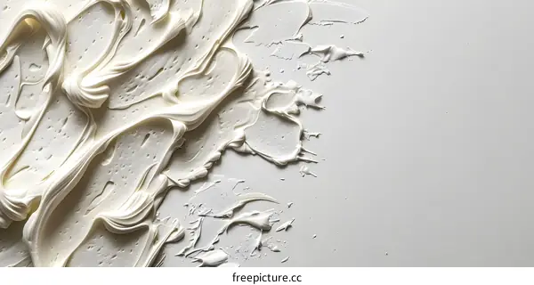 Abstract Background of White Cream Texture