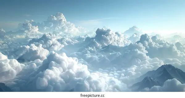 Spectacular Cloudscape in the Himalayas