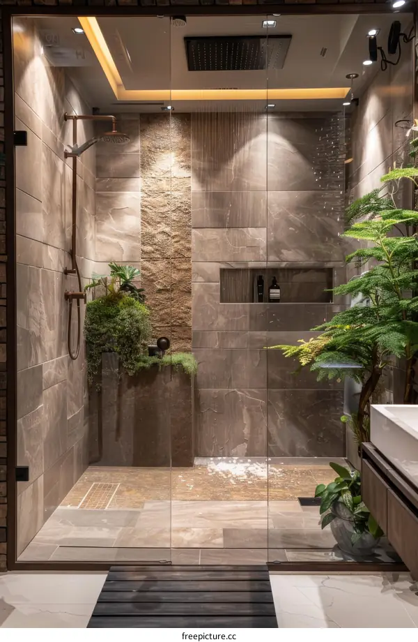 Modern Elegant Spa Shower Room Design