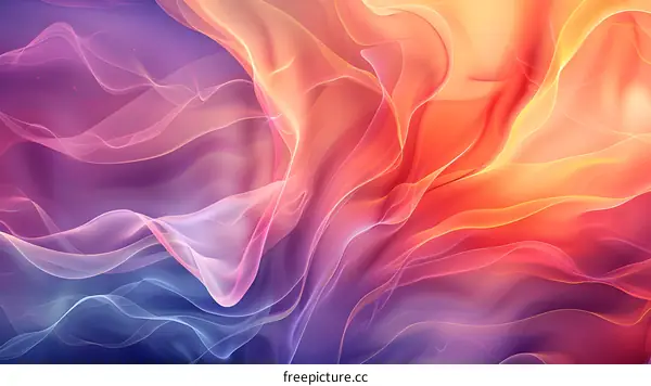 Colorful abstract silk