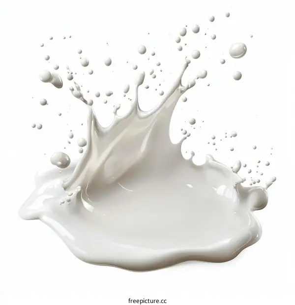 Milk Splash Abstract Art