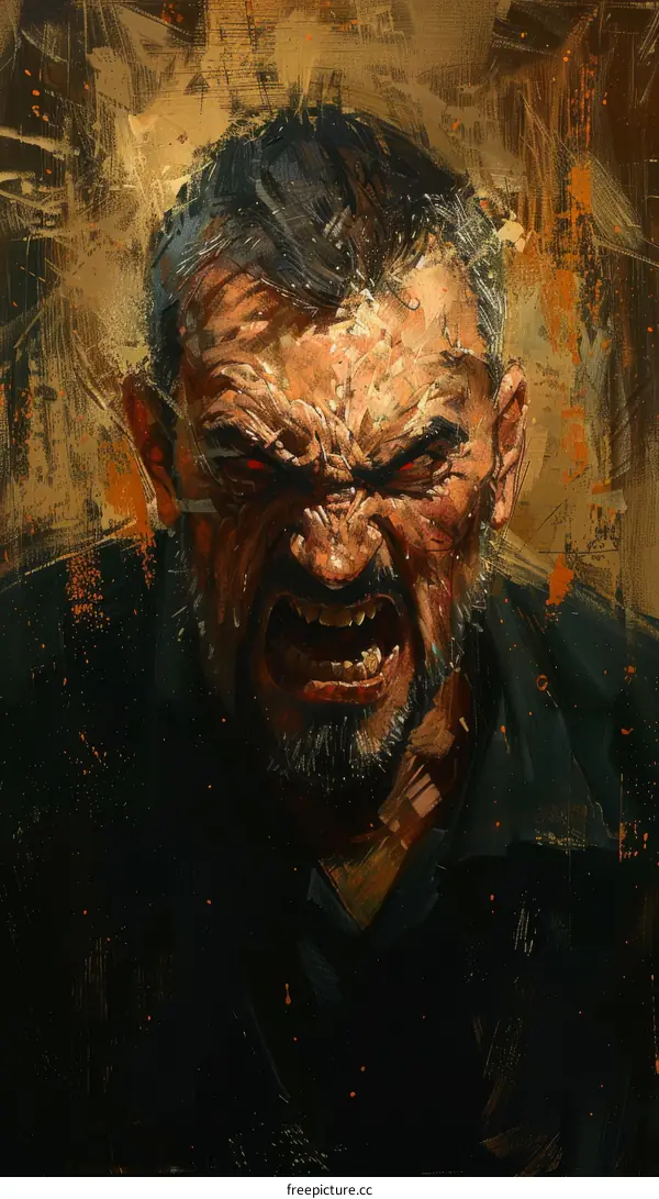 Vampire Portrait digital illustration